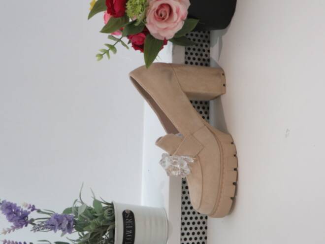 Czółenka Damskie 168-553 BEIGE 36-41 1