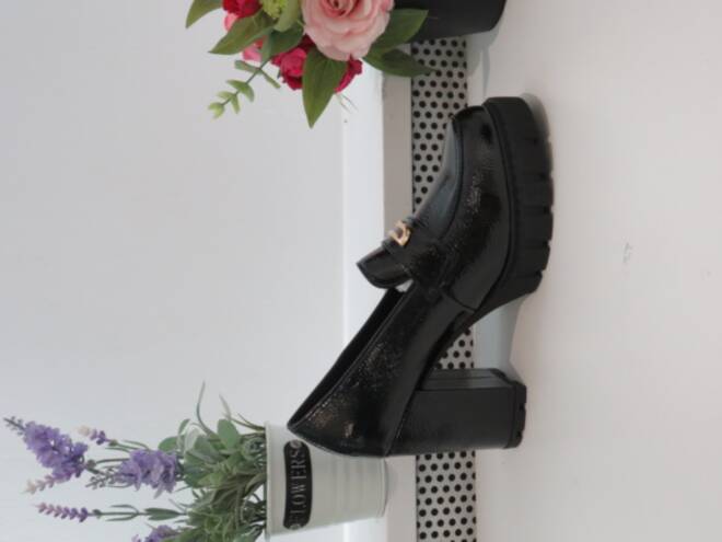 Czółenka Damskie 168-513 BLACK PU 36-41 1