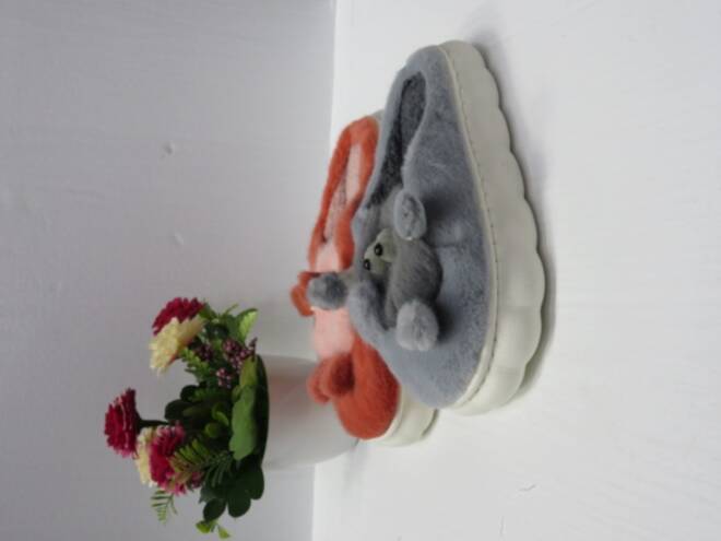 Kapcie Dziecięce HM-4 GREEN/COFFEE/GREY/EMRED 32-37