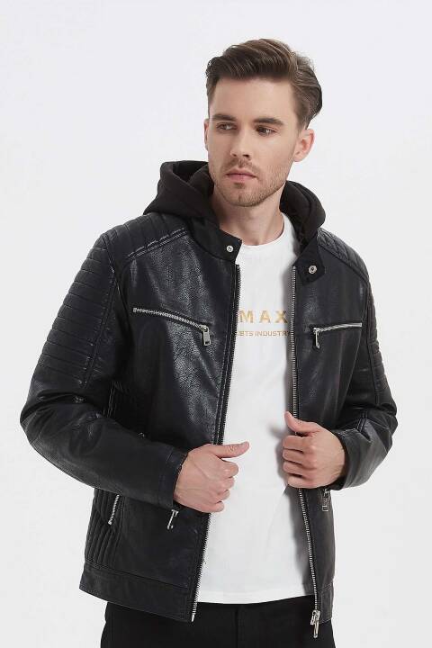 Kurtka skórzana męskie 1143 1 kolor S-2XL (Towar Tureckie) 1
