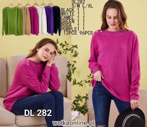 Sweter damskie DL282 Mix kolor S/L-M-XL