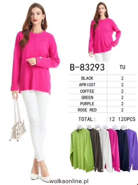 Sweter damskie B-83293 Mix kolor Standard