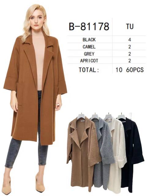 Płaszcze damskie B-81178 Mix kolor Standard 1