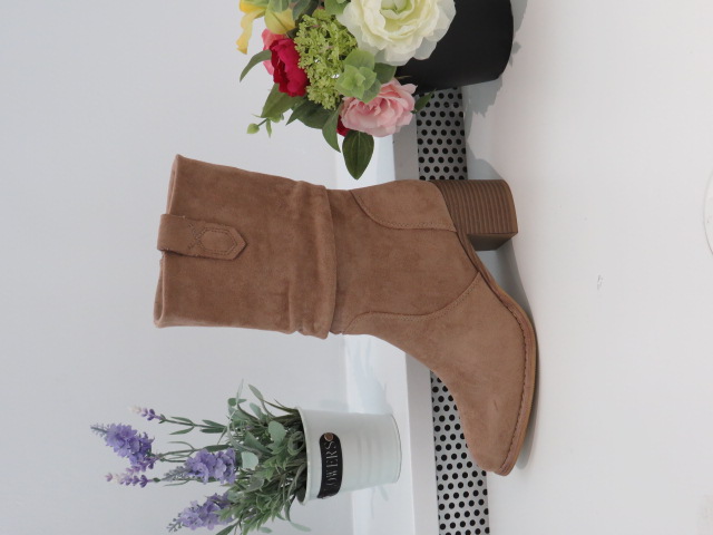 Botki Damskie F6286 KHAKI 36-41