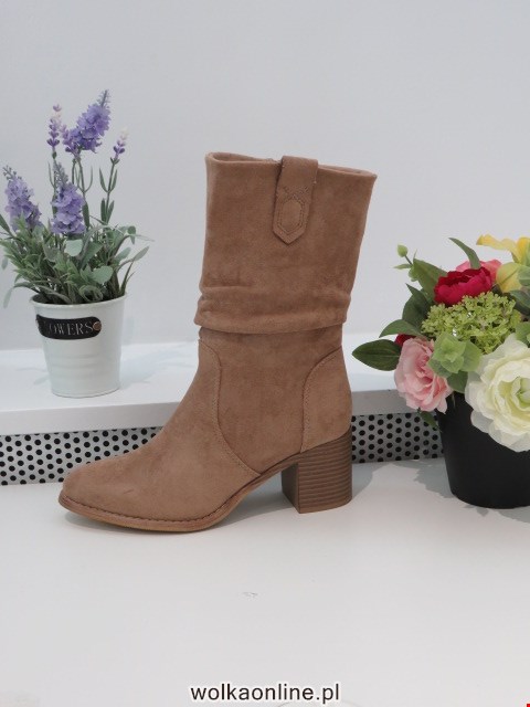 Botki Damskie F6286 KHAKI 36-41