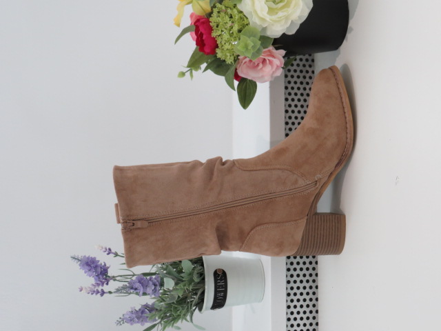 Botki Damskie F6286 KHAKI 36-41 1