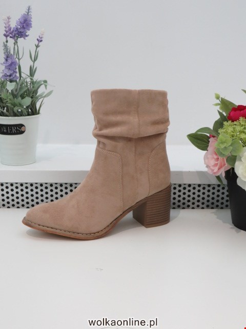 Botki Damskie F6303 KHAKI 36-41