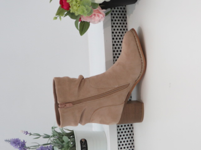 Botki Damskie F6303 KHAKI 36-41 1