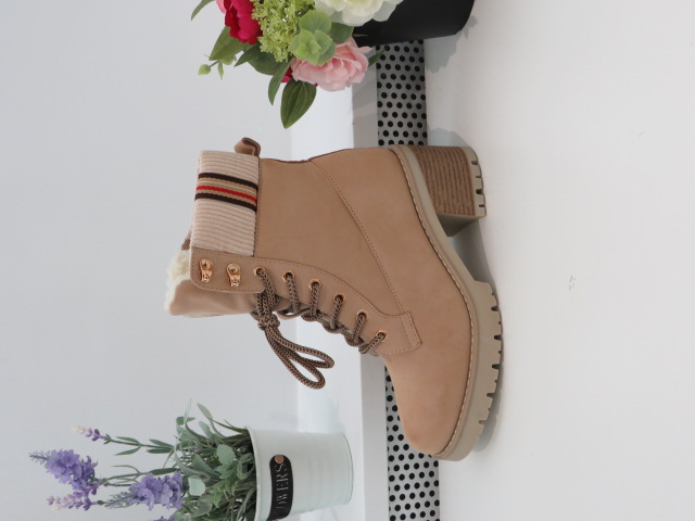 Botki Damskie 1392-GA BEIGE 36-41