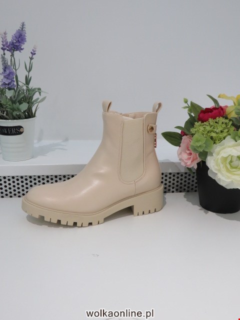 Botki Damskie ZY001 BEIGE 36-41