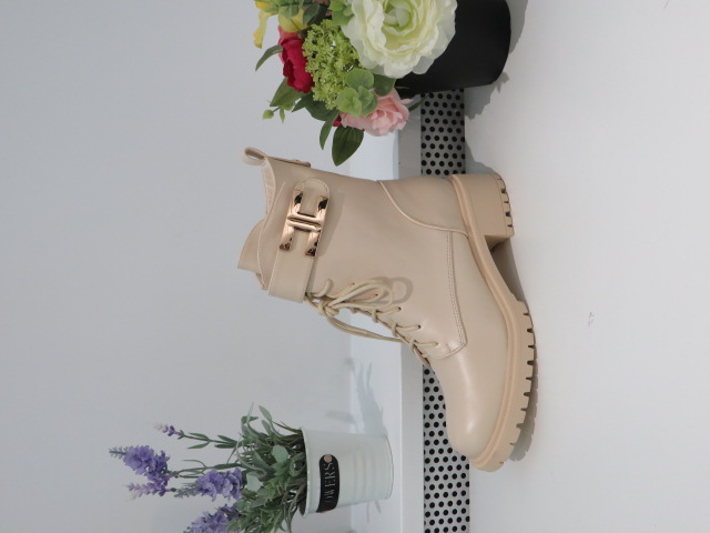 Botki Damskie ZY004 BEIGE 36-41
