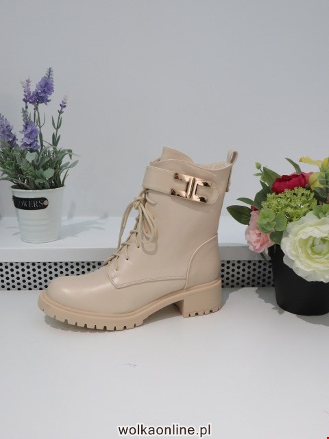 Botki Damskie ZY004 BEIGE 36-41