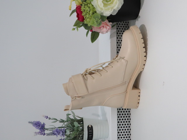 Botki Damskie ZY004 BEIGE 36-41 1