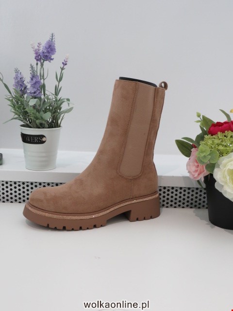 Botki Damskie 68210 KHAKI 36-41