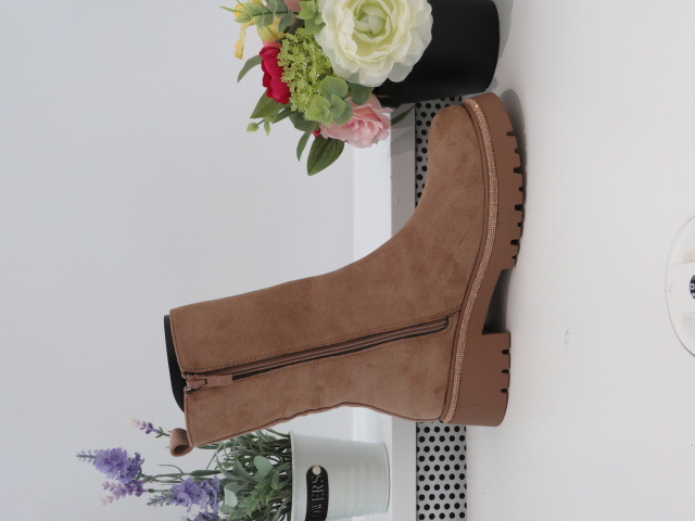 Botki Damskie 68210 KHAKI 36-41 1