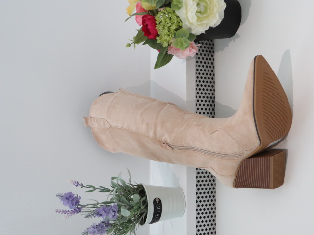 Kozaki Damskie 8565 BEIGE 36-41 2