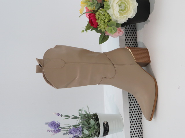 Kozaki Damskie 9601 KHAKI 36-41