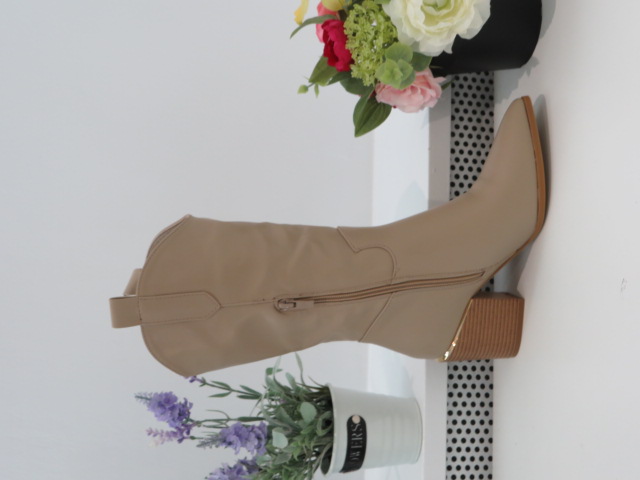 Kozaki Damskie 9601 KHAKI 36-41 1