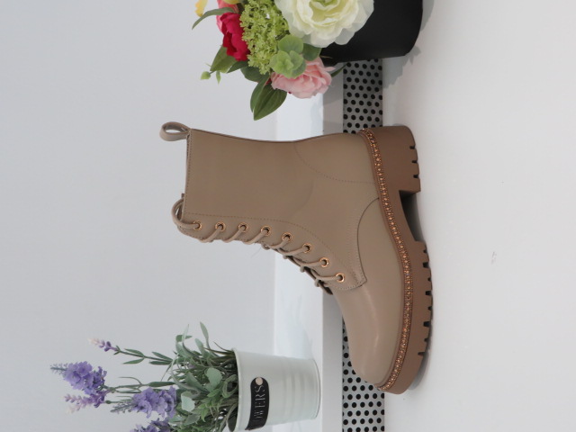 Botki Damskie 9577 KHAKI 36-41