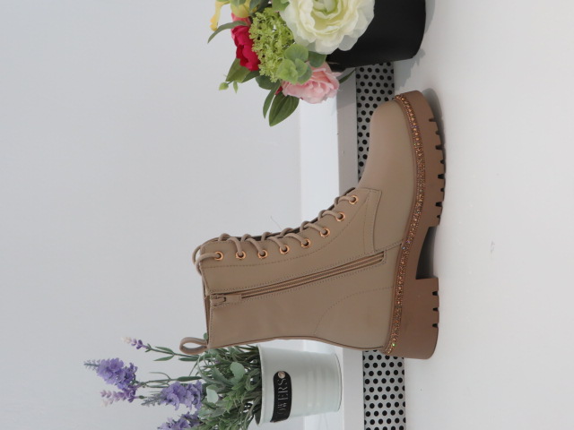 Botki Damskie 9577 KHAKI 36-41 1