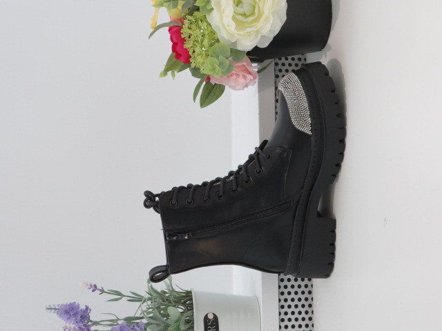 Botki Damskie 5182 BLACK/SILVER 36-41 1