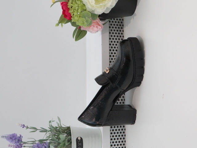 Czółenka Damskie 168-513 BLACK PU 36-41 1