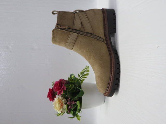 Botki Damskie 68206 KHAKI 36-41 1