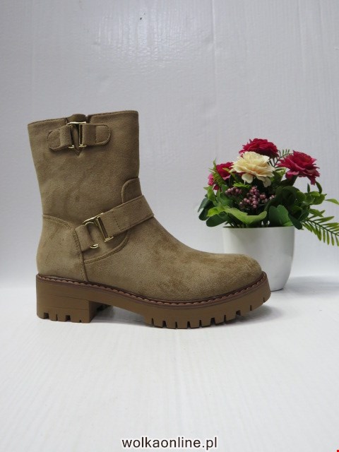 Botki Damskie 68214 KHAKI 36-41
