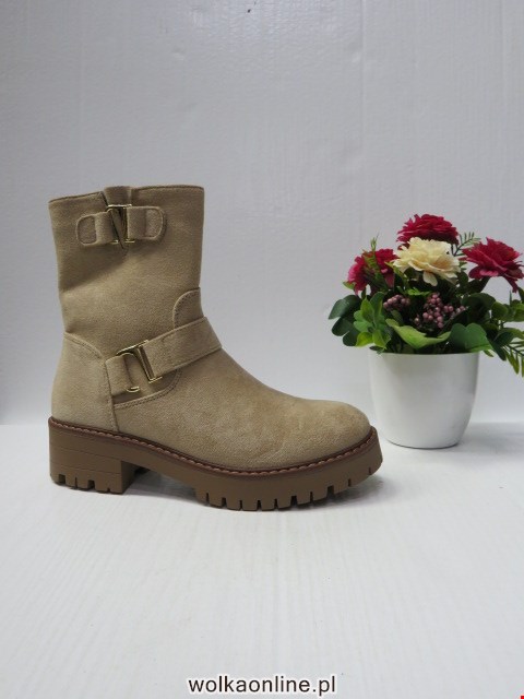 Botki Damskie 68214 BEIGE 36-41
