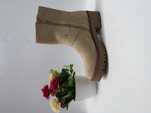 Botki Damskie 68214 BEIGE 36-41 1