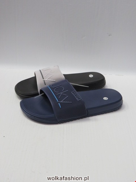 Klapki Damskie 577 BLACK/BLUE/WHITE 36-41