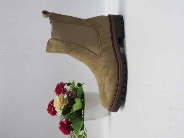 Botki Damskie 68208 KHAKI PU 36-41