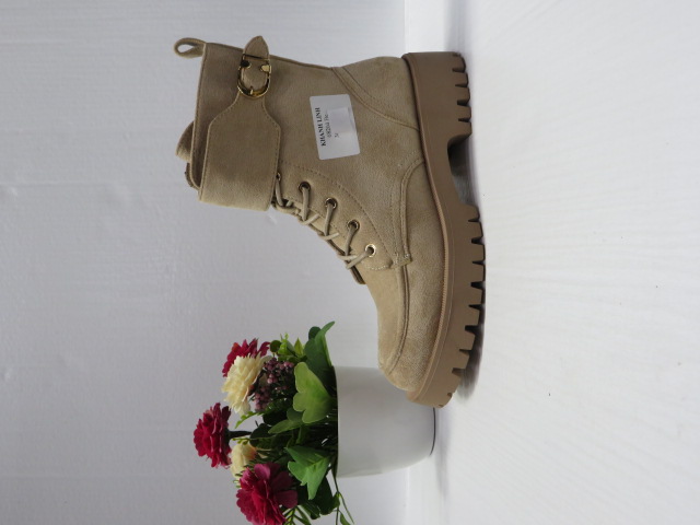 Botki Damskie 68204 BEIGE 36-41