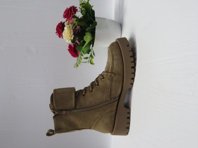 Botki Damskie 68204 KHAKI 36-41 1