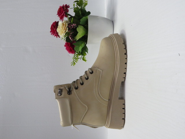 Botki Damskie V107 BEIGE 36-41 1