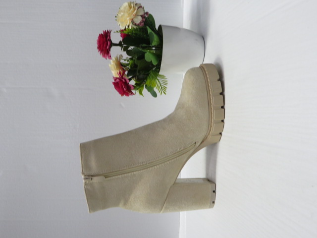 Botki Damskie BM73 BEIGE 36-41 1