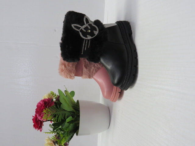 Botki Dziecięce 8924A BLACK/PINK/KHAKI 21-25