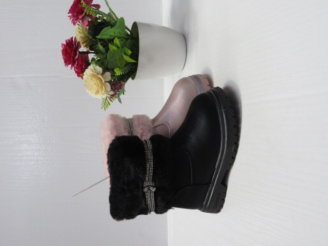 Botki Dziecięce XK306A BLACK/PINK/BEIGE 20-25 1