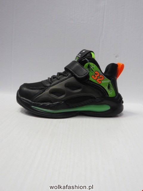 Buty Sportowe Dziecięce P690 BLACK/GREY 32-37