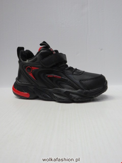 Buty Sportowe Dziecięce P691 BLACK/RED 32-37
