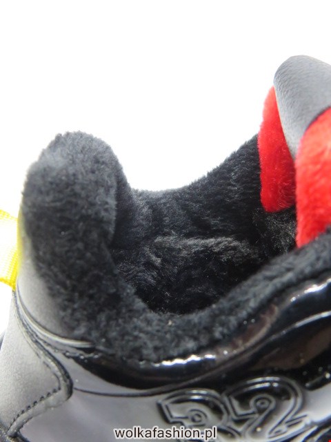 Buty Sportowe Dziecięce P690 BLACK/RED 32-37 3