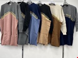  Sweter Sukienki damskie 7004 Mix kolor Standard (Towar Tureckie)