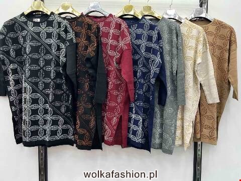  Sweter Sukienki damskie 7011 Mix kolor Standard (Towar Tureckie)