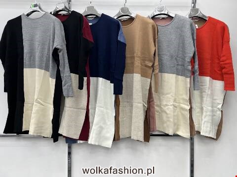  Sweter Sukienki damskie 7012 Mix kolor Standard (Towar Tureckie)