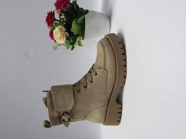 Botki Damskie 68204 BEIGE 36-41