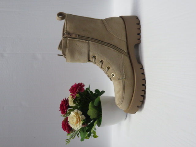Botki Damskie 68204 BEIGE 36-41 1