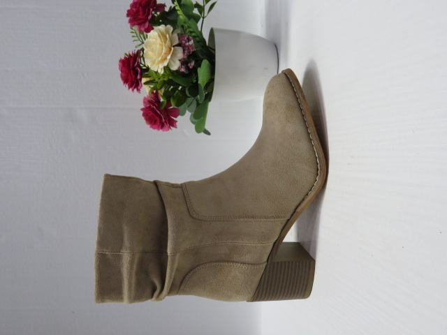 Botki Damskie F6303 KHAKI 36-41