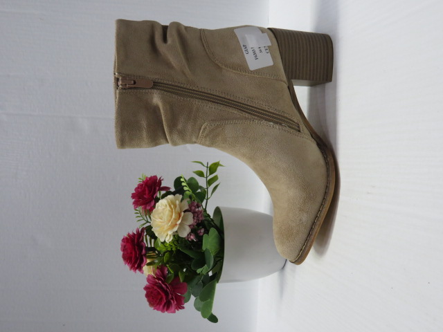 Botki Damskie F6303 KHAKI 36-41 1