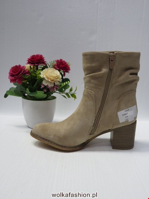 Botki Damskie F6303 KHAKI 36-41 1