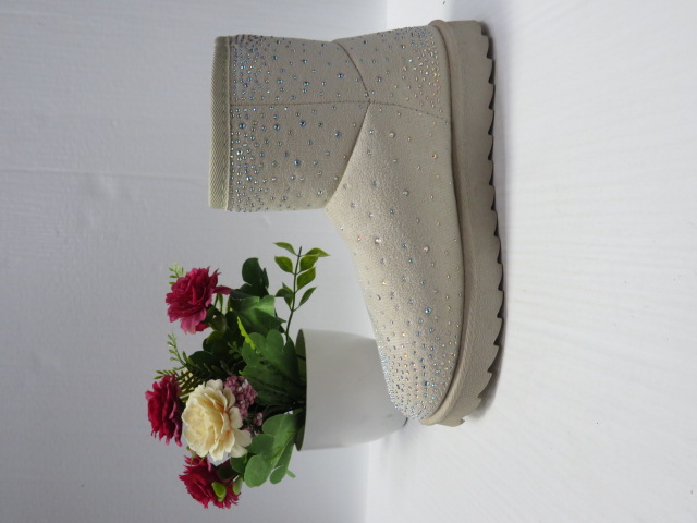 Botki Damskie XQZ-23313 BEIGE 36-41 1